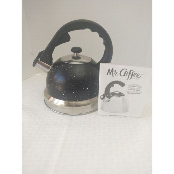 Kitchen New Mr Coffee Tea Kettle Black Specked And Stainless Poshmark